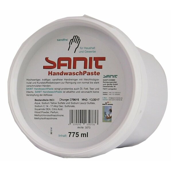 SANIT HandwaschPaste sandfrei 775 ml Dose SANIT HandwaschPaste sandfrei 775 ml Dose