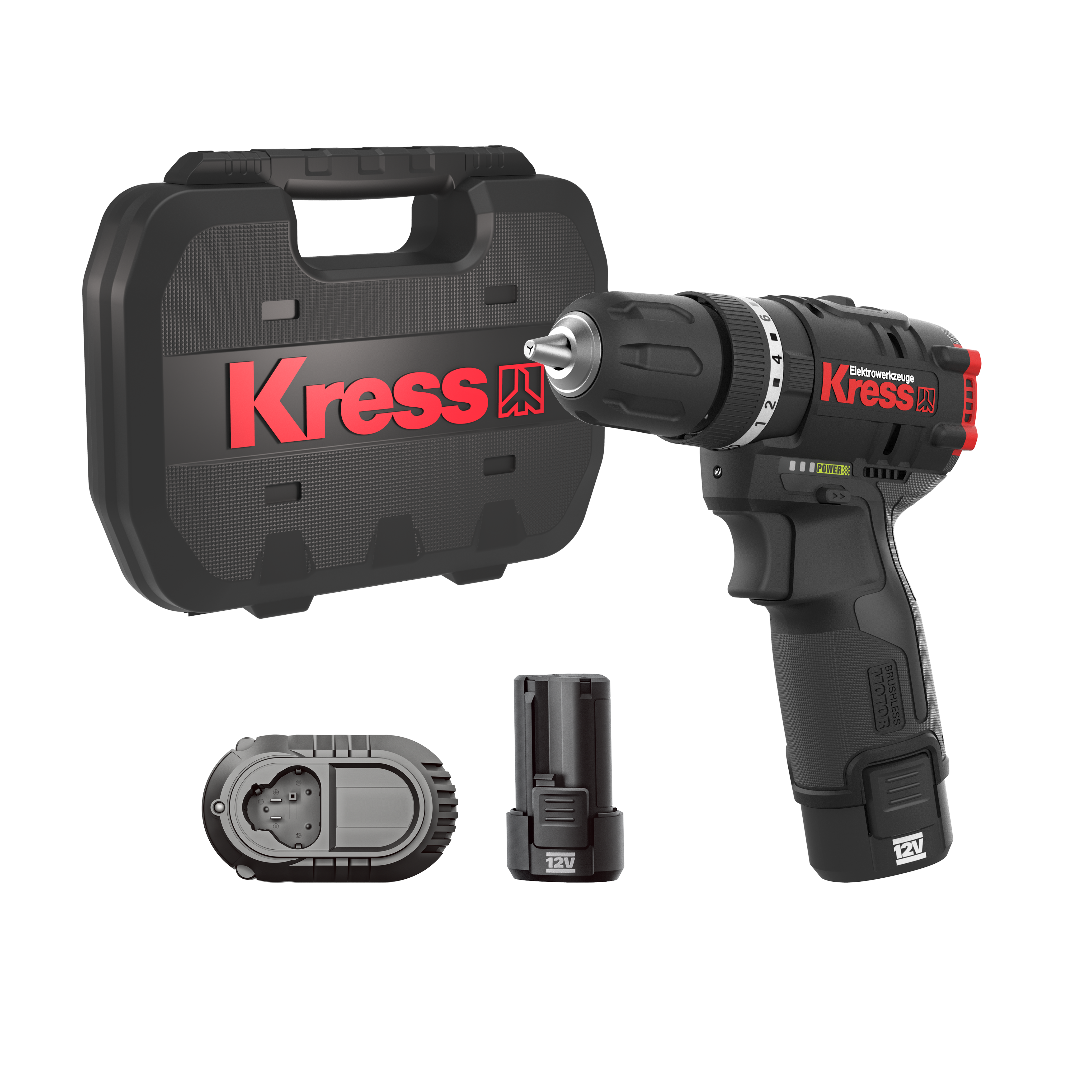 Kress KUC12 12V Schlagbohrschrauber Set