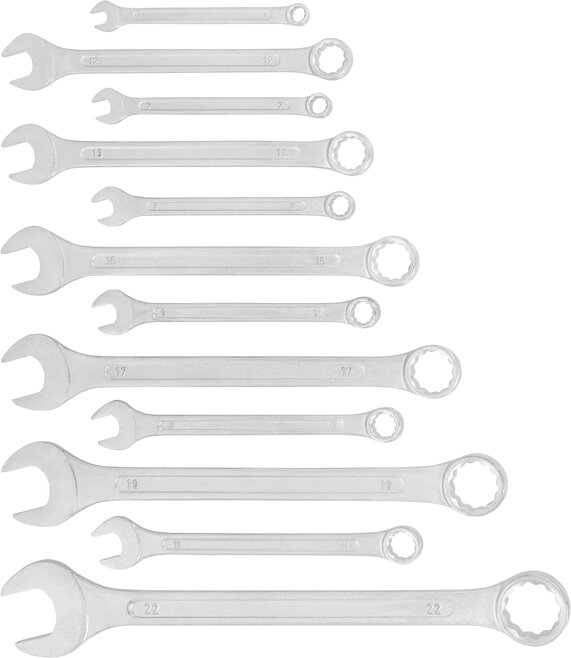 Maulringschlüssel-Satz 12-tlg. Maulringschlüssel-Satz 12-tlg.