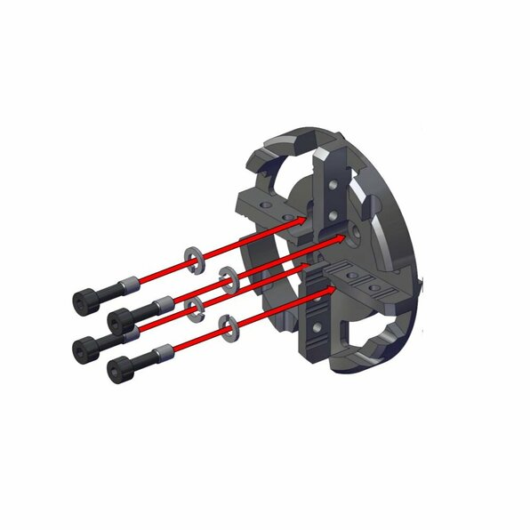 Schrauben DN150, 200 und 225: DIN912 M6x20 