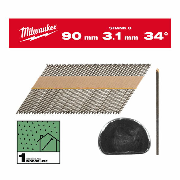D-Kopf-Nägel 34° 90mm GS SC1 (2.200)