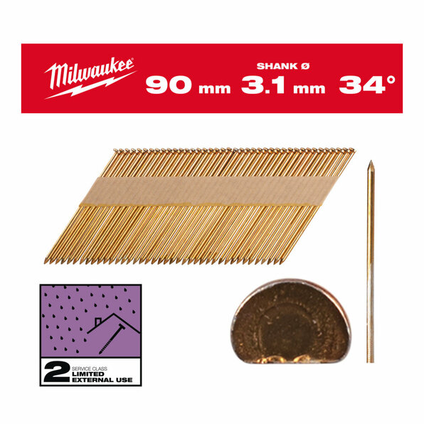 D-Kopf-Nägel 34° 90mm GS SC2 (2.200)