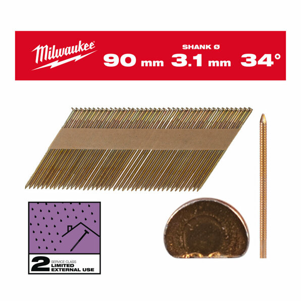 D-Kopf-Nägel 34° 90mm RS SC2 (2.200)