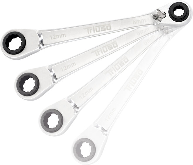 4 in 1 Doppelring-Ratschenschlüssel 10, 13, 17, 19 mm