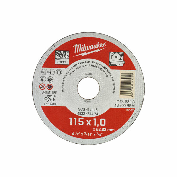 Displ.Metalltrennsch.115x1mm Contr.(200)