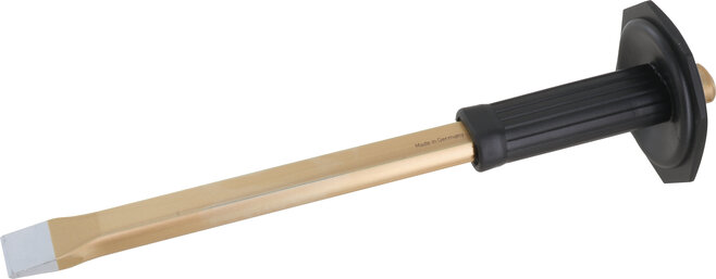 Meißel mit Handschutz flach, 350 x 23 x 13 mm, Schneide 27 mm