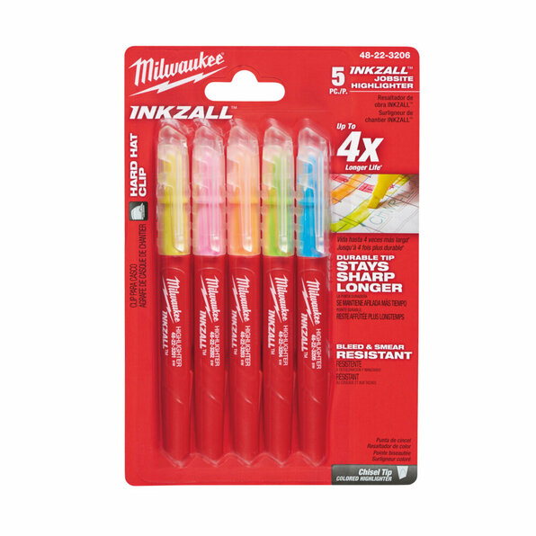 INKZALL Leuchtmarker farb.sortiert (5pc)