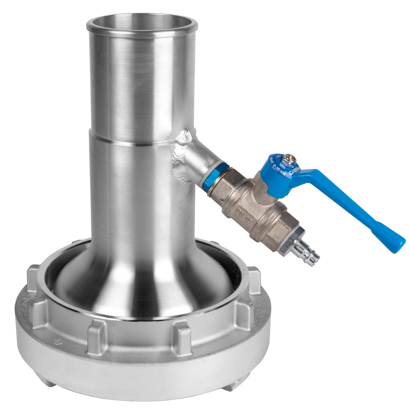 lnversionskopf 100mm mit Dampfanschluss