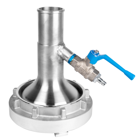 lnversionskopf 75mm mit Dampfanschluss