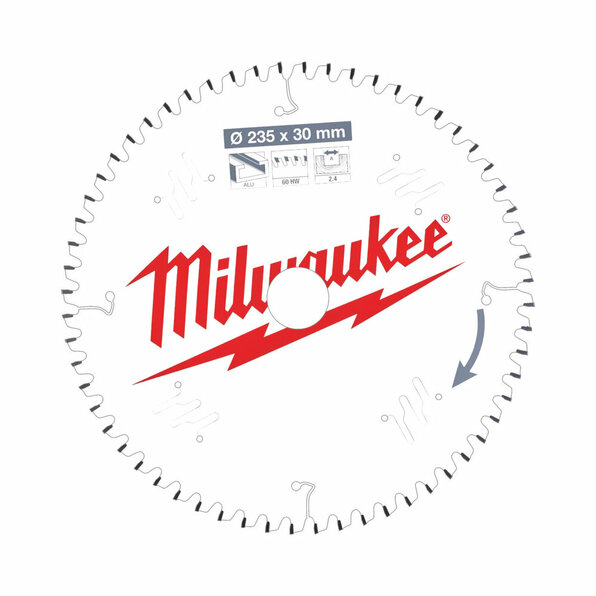 Kreissägeblatt 235/30mm 60Z Holz negativ
