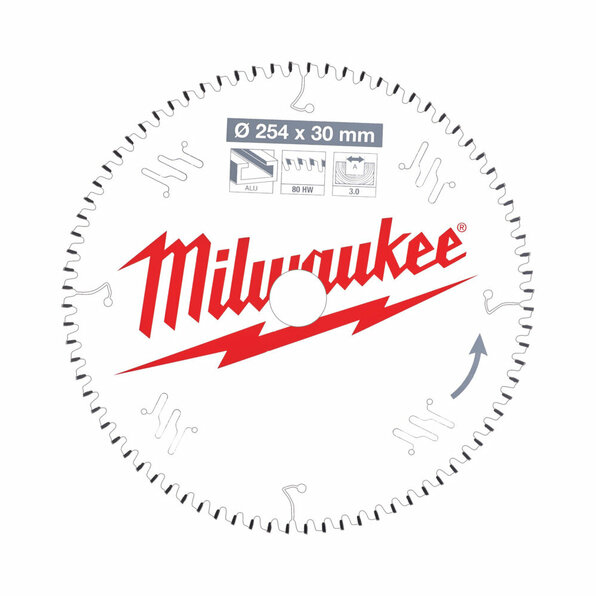 Kreissägeblatt 254/30mm 80Z Holz/Alu