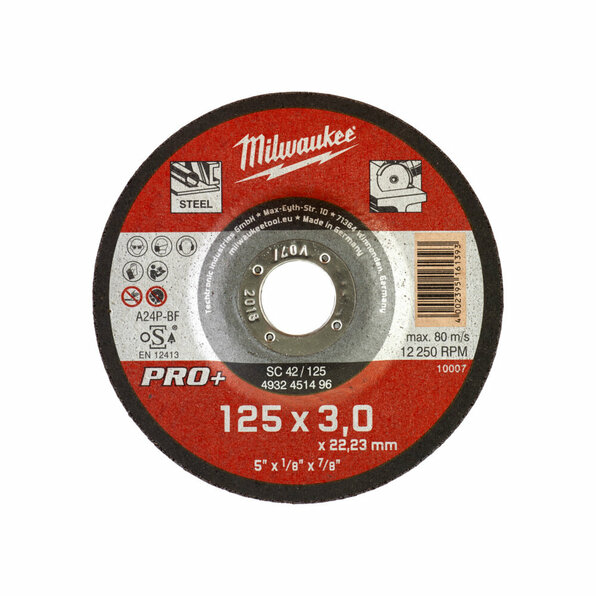 Metalltrennscheibe 125x3 mm gekr. PRO+