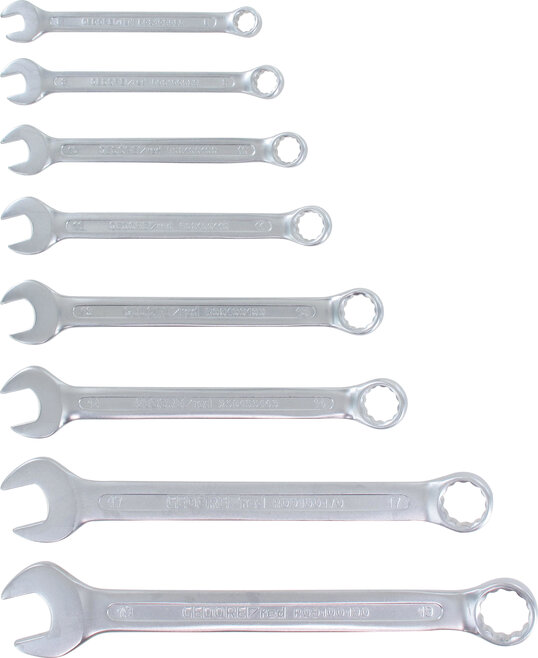 Maulringschlüssel-Satz 8-tlg., SW 8-19 mm Maulringschlüssel-Satz 8-tlg., SW 8-19 mm