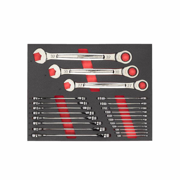 Ratschen-Ringmaulschl. Einl. 22-tlg.