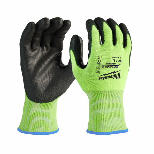 SCHNITTSCHUTZHANDS. 2/B 10/XL HI-VIS