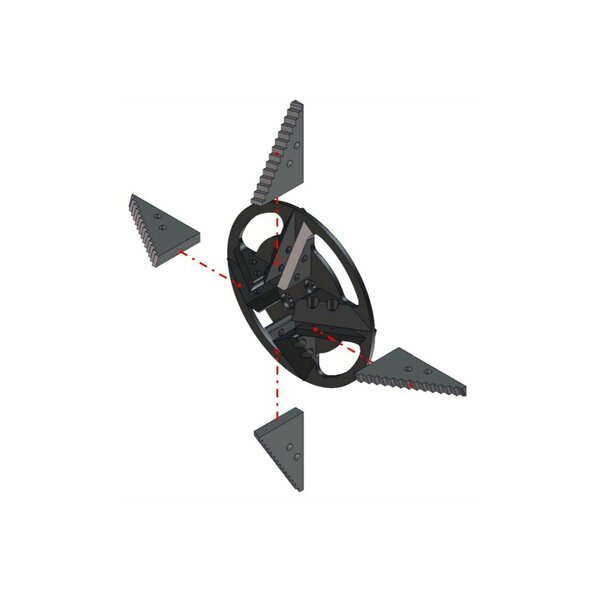 Frontal-Bohrkopfklinge DN200