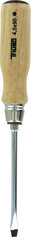 Schraubendreher mit Holzheft, Schlitz, 1,0 x 7,0 x 125 mm