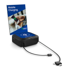 Tischladestation DESKTOP Qi mit Handy-Ladekabel und Wireless Charging