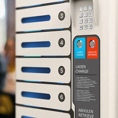 Schließfächer SAFE 8 COMPACT mit Handy-Ladekabel