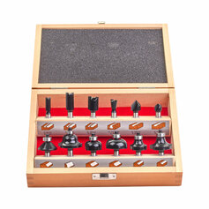 FRÄSERSATZ MIL. F. OBERFRÄSE 8MM (12TLG)