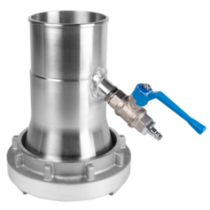 lnversionskopf 150mm mit Dampfanschluss