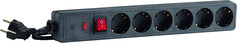 Steckdosenleiste mit Überspannungsschutz 6-fach