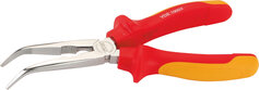 VDE Flachrundzange abgewinkelt mit Schneide